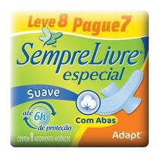 Absorvente Sermpre livre confort C/ Abas